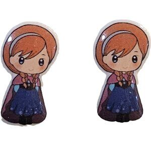 Acrylic Princess Post Earrings - New